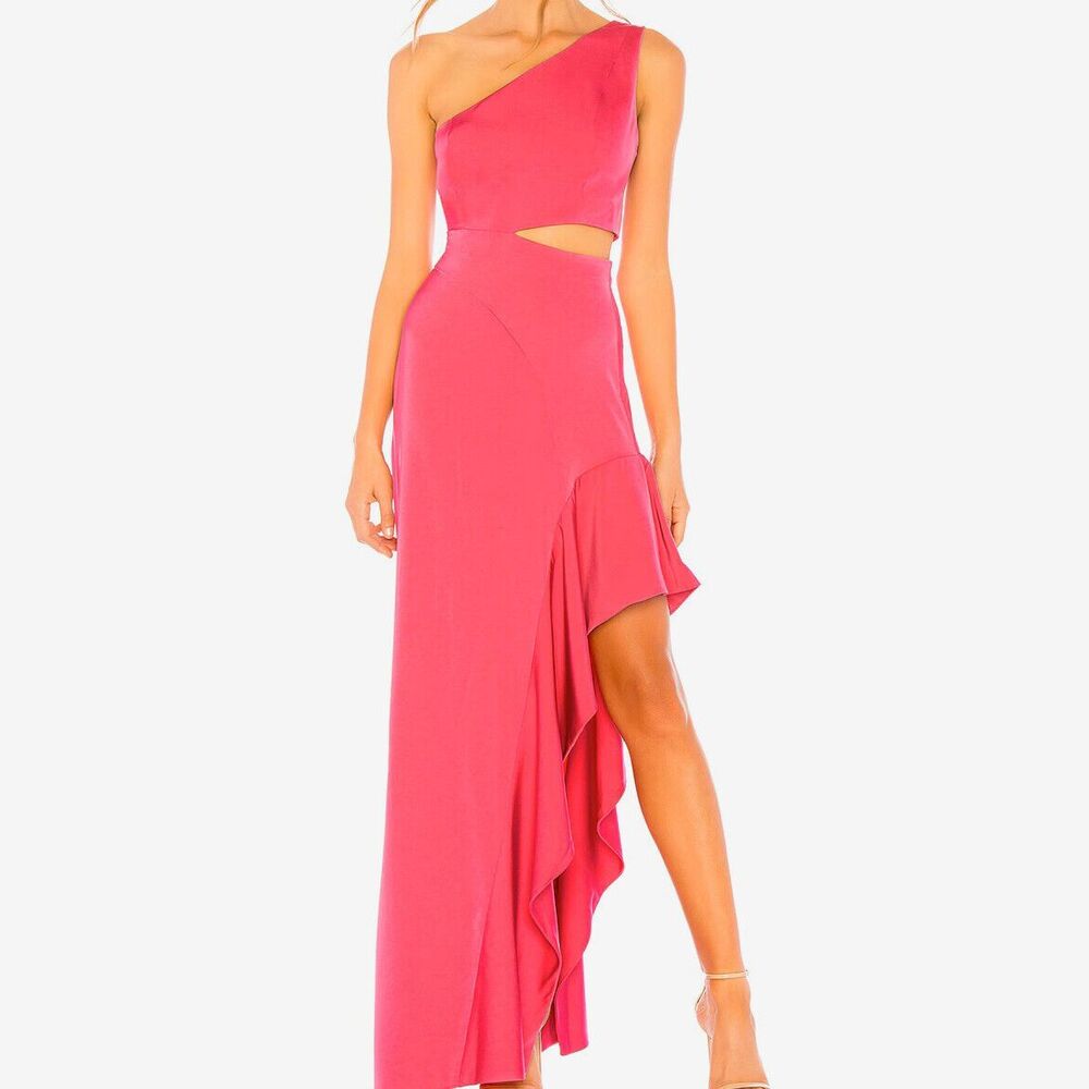 NBD One Shoulder Pink Dress